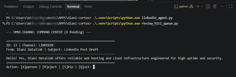 The Local-First Staging Queue and Human in the Loop Interface